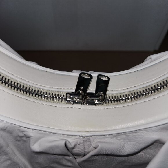 New In Box Coperni White Ghost Swipe Bag Skirted Ruffle - Picture 4 of 8